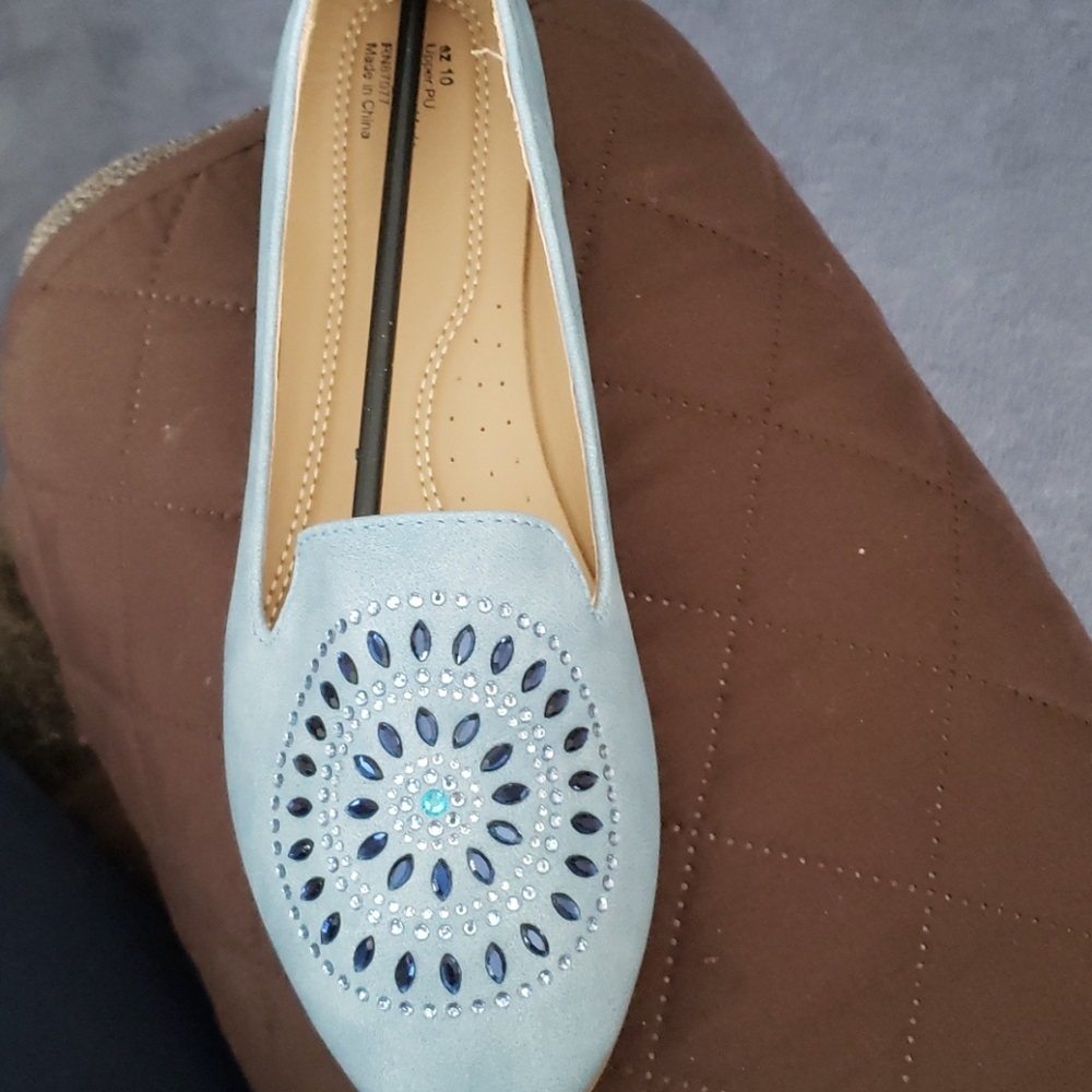 Light blue loafers BNWB so cute.